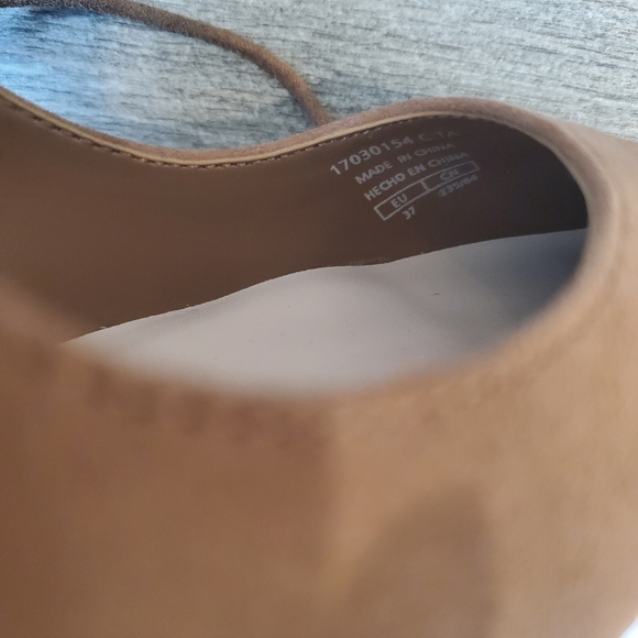 ★SOLD★ Mango Ankle Tie Slingback Heels 37 NWOB - Picture 8 of 15